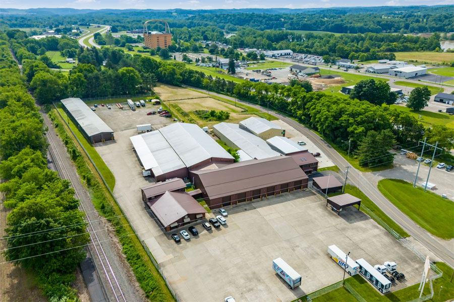 51 Swans Road Industrial Business Park Aerial Overview